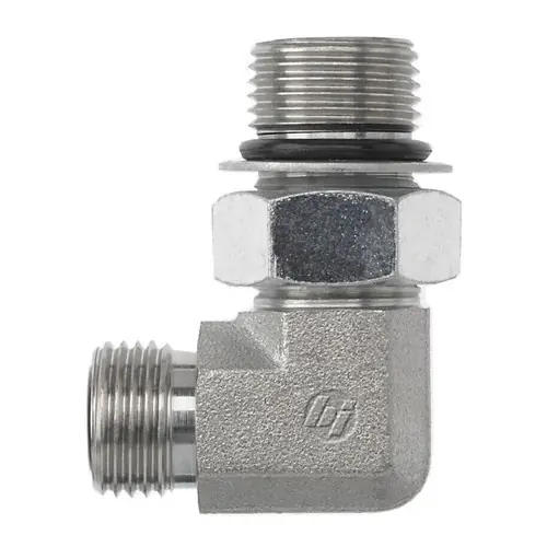 Brennan FS6801-04-04-NWO-FG O-Ring Face Seal Adjustable Port Elbow 1/4 in. Steel