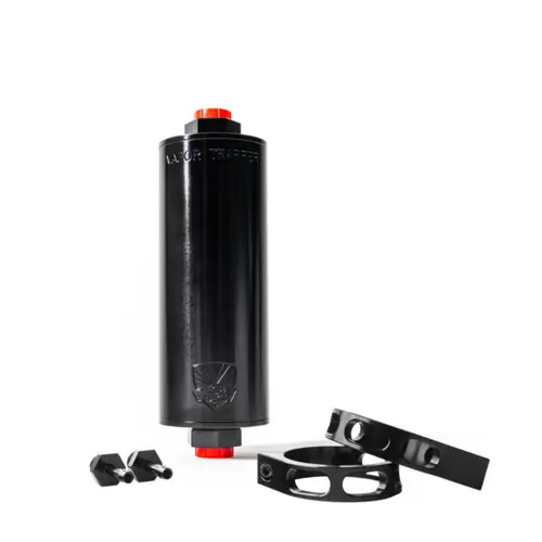 Shop 48 Vapor Trapper™ VT6BLK-3/8-P 3/8 in. x 6 in. Black Universal Charcoal Canister Fuel Tank Vent Line Vapor Filter (Premium Package)