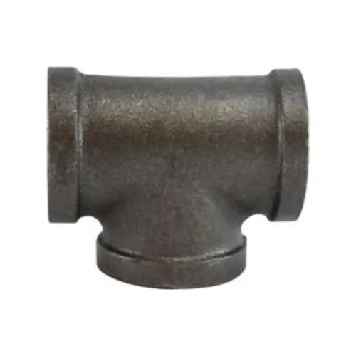 Midland Industries 65255 Pipe Tee, Black Iron, 1 in. FPT x 1 in. FPT x 1 in. FPT, 150 PSI