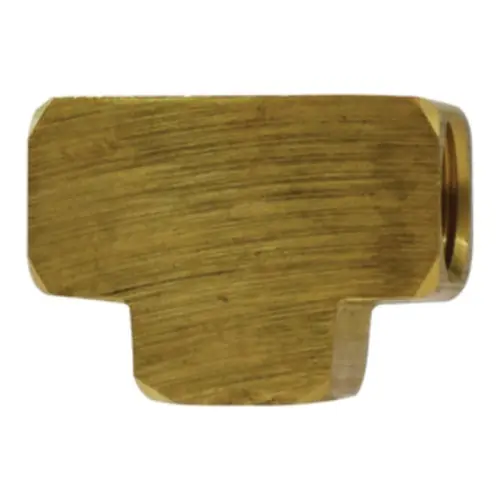 Midland Industries 28024 Brass Barstock Union Tee, 1/8 in. FNPT x 1/8 in. FNPT x 1/8 in. FNPT