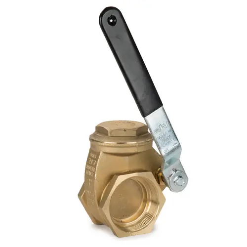 RIV Turchese 3 in. NPT Brass Lever Valve 150 PSI