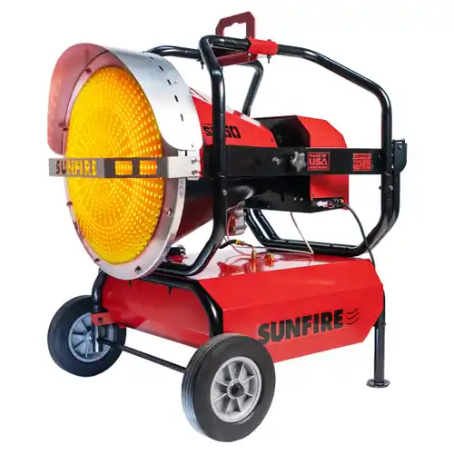 Sunfire SF160 160,000 BTU Portable Dual Fuel Diesel/Kerosene Radiant Heater