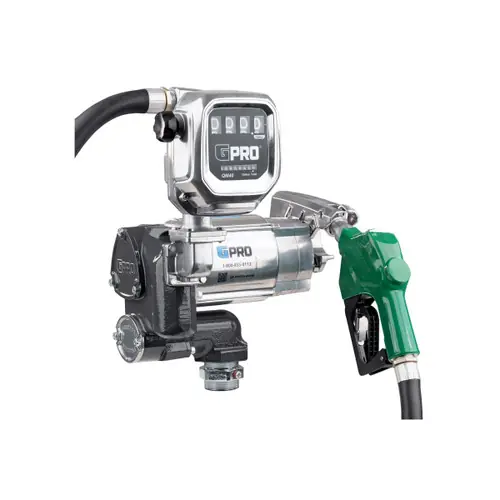 GPI GPRO 35 GPM 120V Fuel Transfer Pump, Auto Diesel Nozzle, Fuel Meter (Gallons)