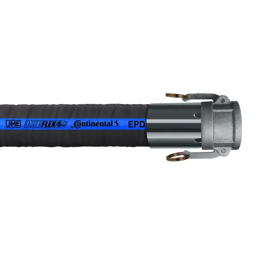 BadgerFlex 3 in. Water Suction & Discharge Hoses w/ Stainless Steel Female Couplers - 150 PSI
