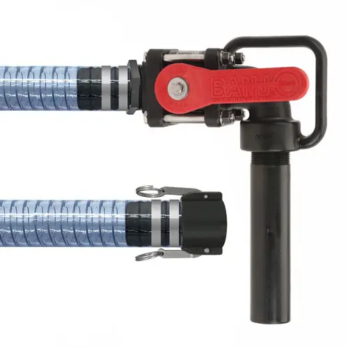 BadgerFlex Poly Spring 1 1/2 in. PVC DEF Hose Assembly w/ Part C Female Couplers x Nozzle