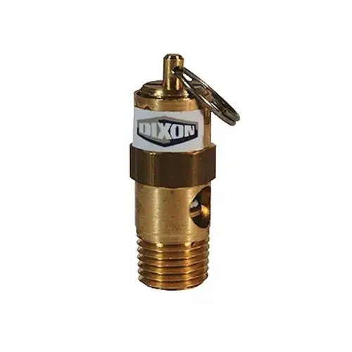 Dixon KSV10-125 1/4 in. Brass Soft Seat Safety Pop-Off Valve 125 PSI