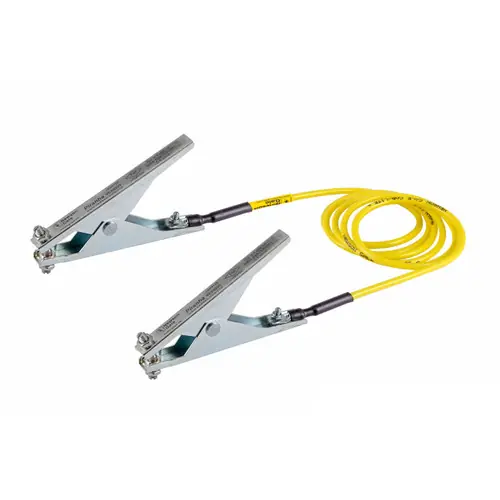 Newson Gale Double Piranha Grounding Clamps w/ 10 ft. Coiled Cable