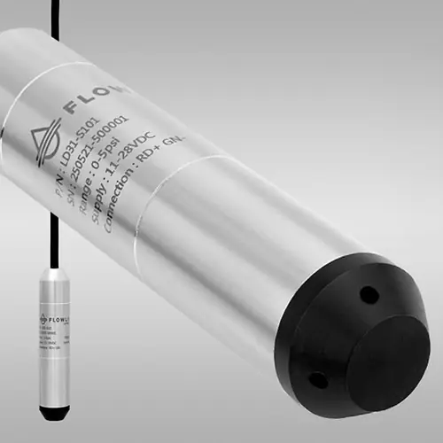Flowline LD31-S111 DeltaSpan LD31 Submersible Pressure Level Transmitter, 23 ft. Range