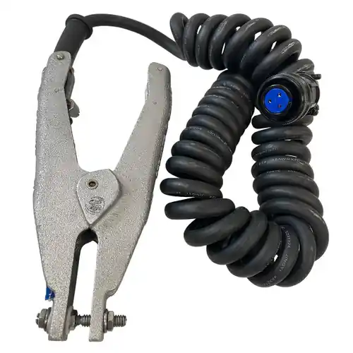 Dwyer Aluminum Ground Clamp With Coiled Cord 16 Feet